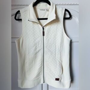 L.L. Bean Cream Quilted Women’s Vest